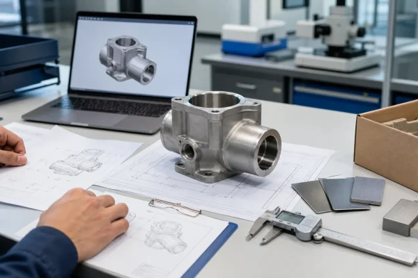 Precision machined metal part RFQ review at AMS Engineering Vietnam