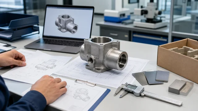 Precision machined metal part RFQ review at AMS Engineering Vietnam